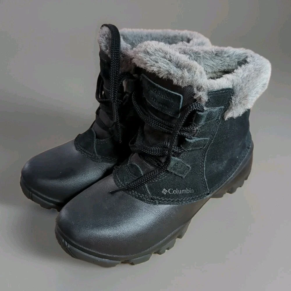 Columbia Sierra Summette Shorty‎ Winter Boots Womens Size 6.5 Black 200 Grams